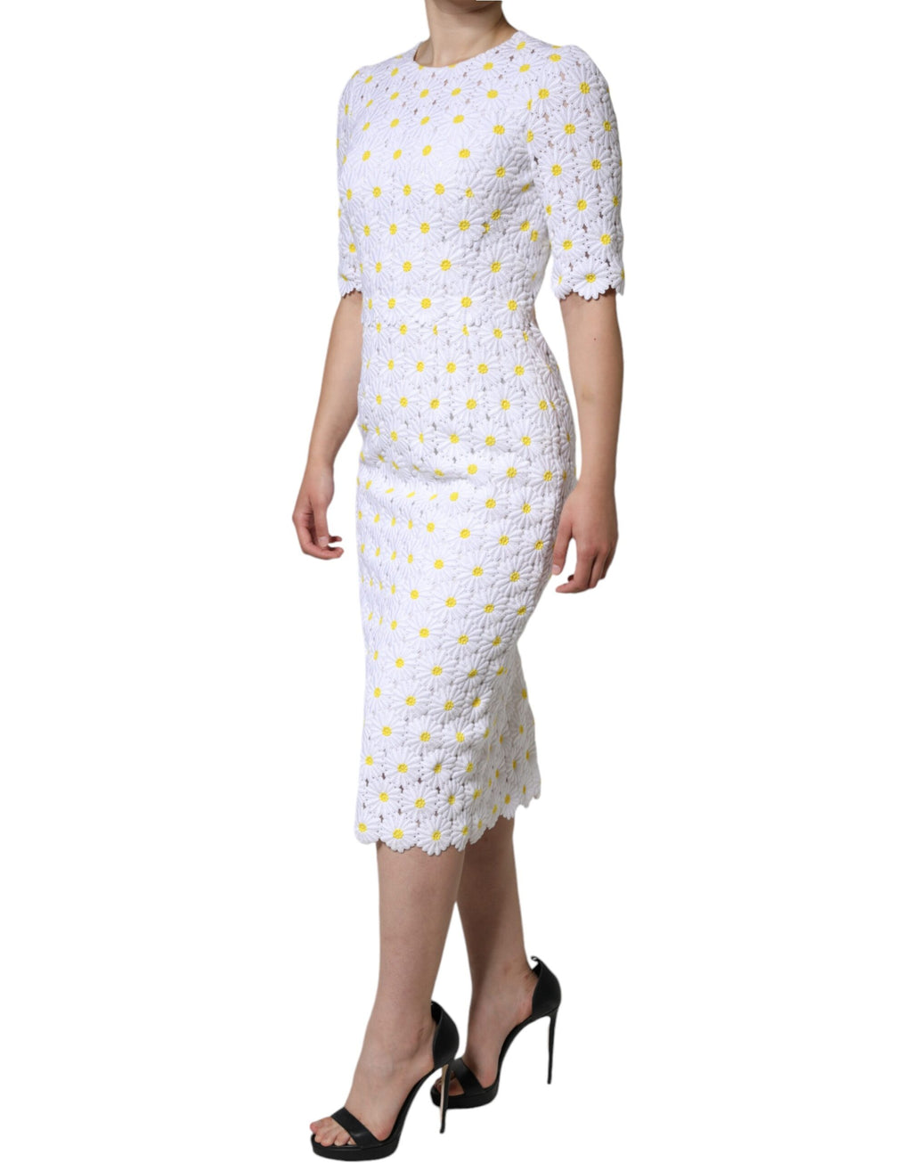 Dolce & Gabbana White Midi Dress for Women detail view