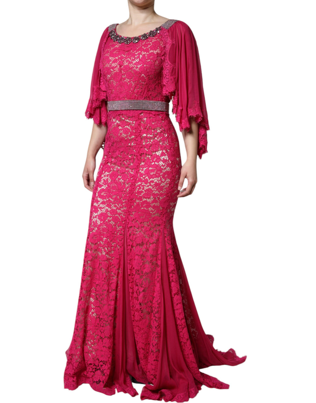 Dolce & Gabbana Pink Long Dress for Women detail view