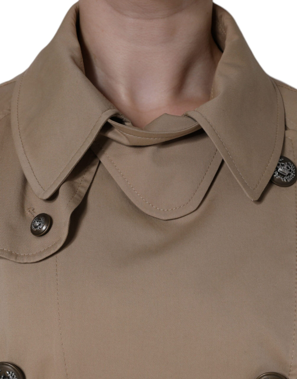 Dolce & Gabbana Green Trench Coats for Women additional view