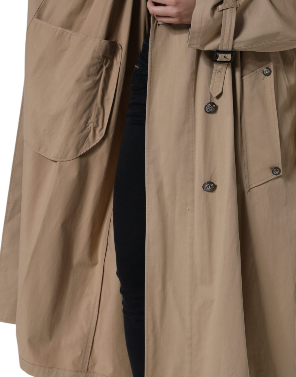 Dolce & Gabbana Green Trench Coats for Women additional view