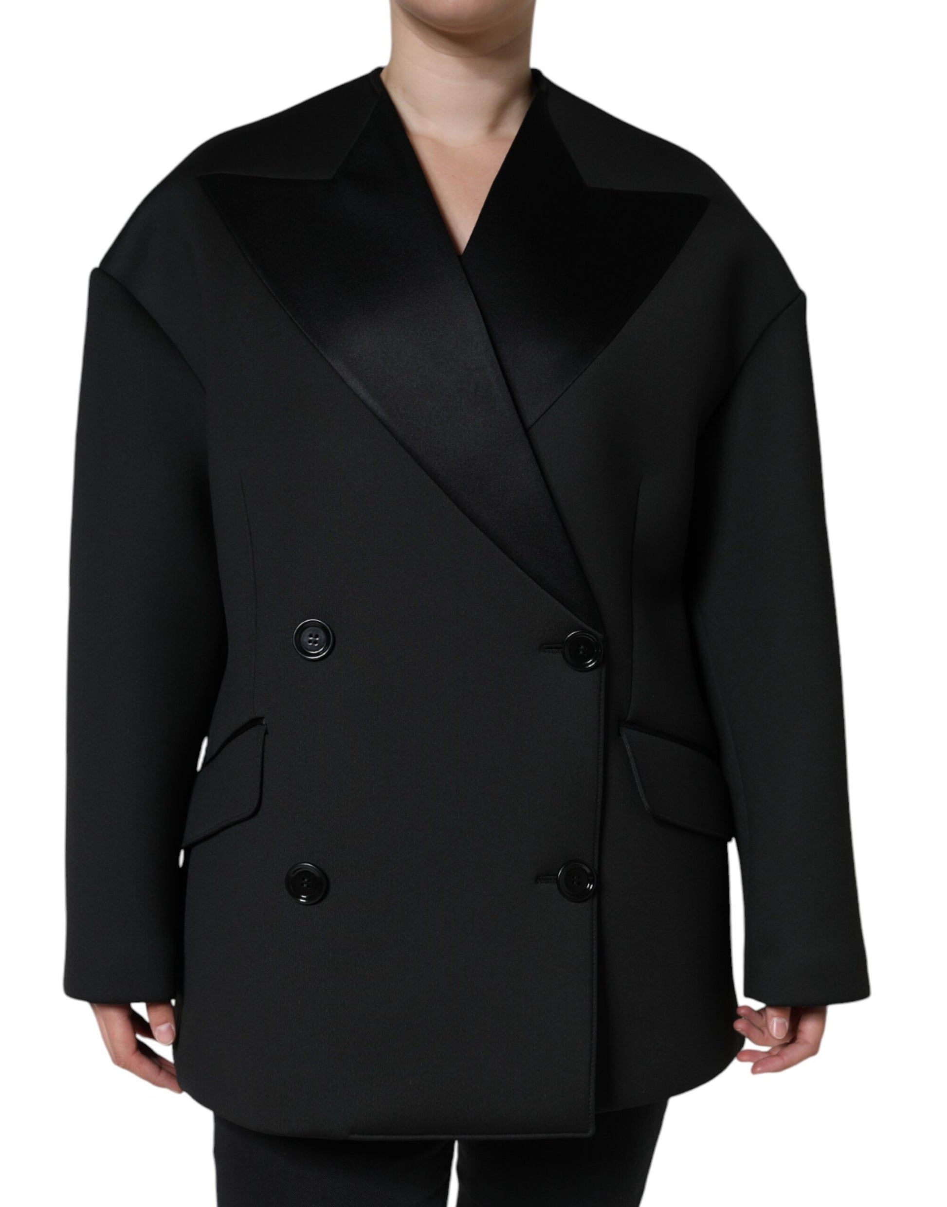 Dolce & Gabbana Black Coat for Women alternate view