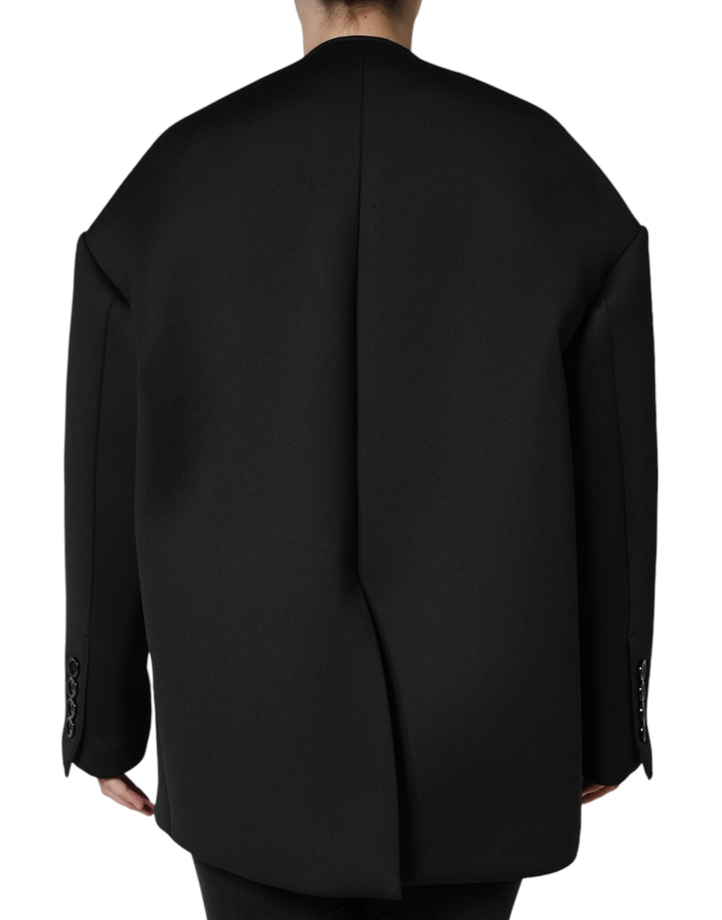 Dolce & Gabbana Black Coat for Women side view