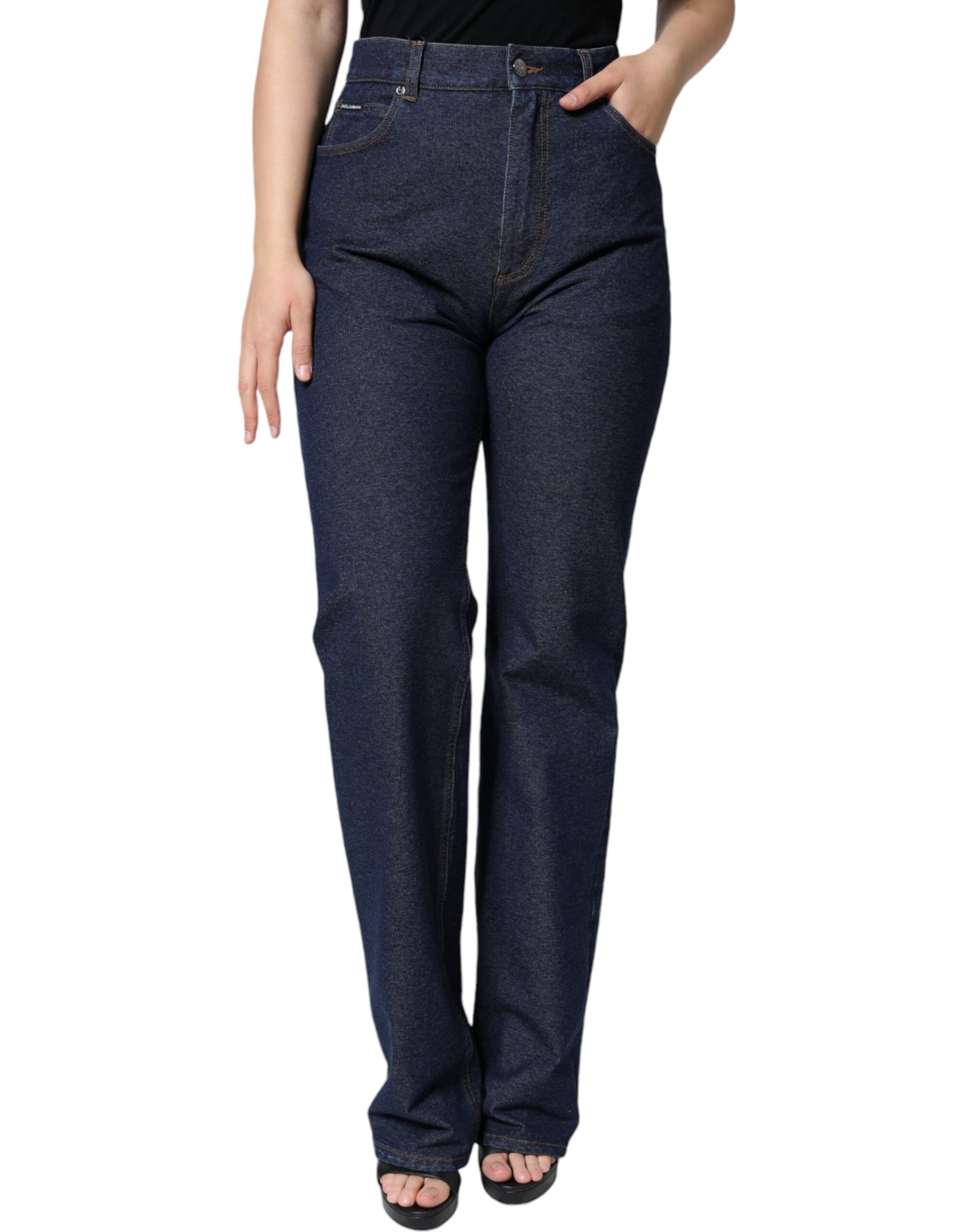 Dolce & Gabbana Blue High Waisted Jeans for Women