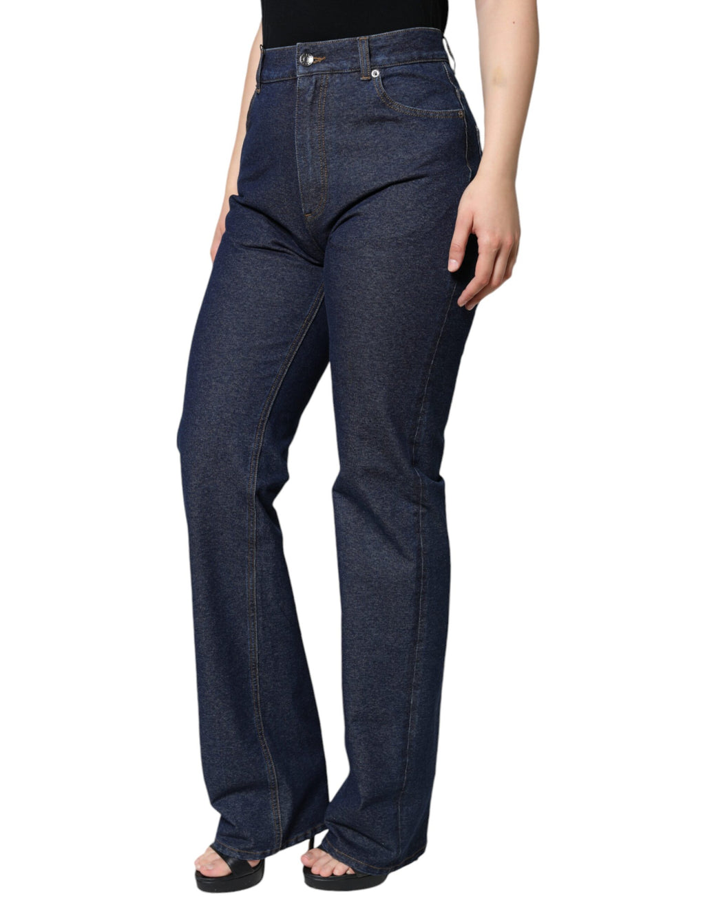 Dolce & Gabbana Blue High Waisted Jeans for Women detail view