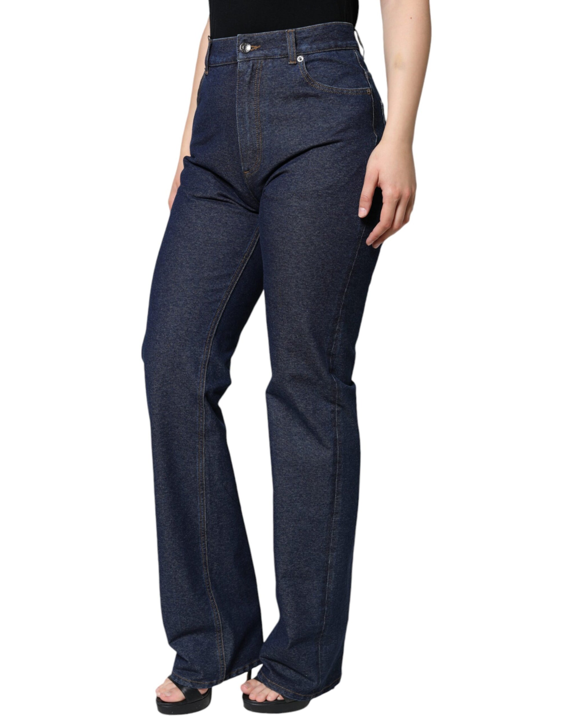Dolce & Gabbana Blue High Waisted Jeans for Women detail view