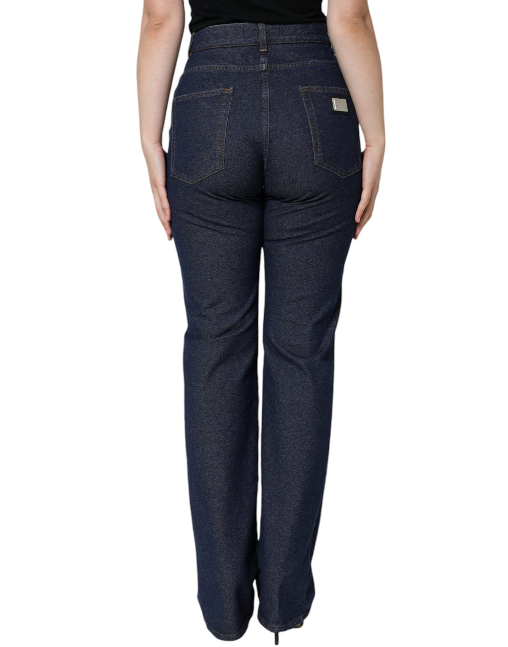 Dolce & Gabbana Blue High Waisted Jeans for Women side view