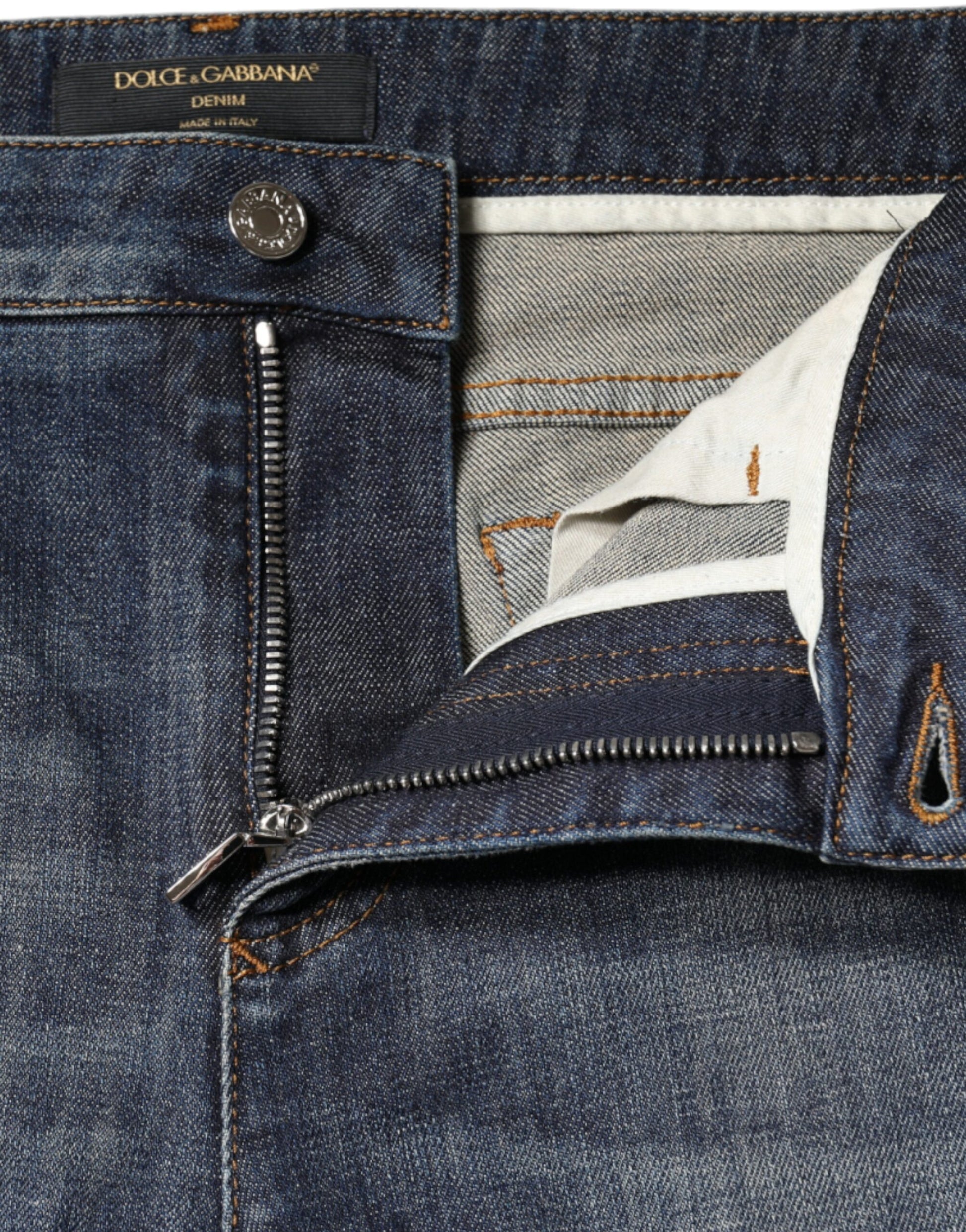 Dolce & Gabbana Blue Skinny Jeans for Women additional view