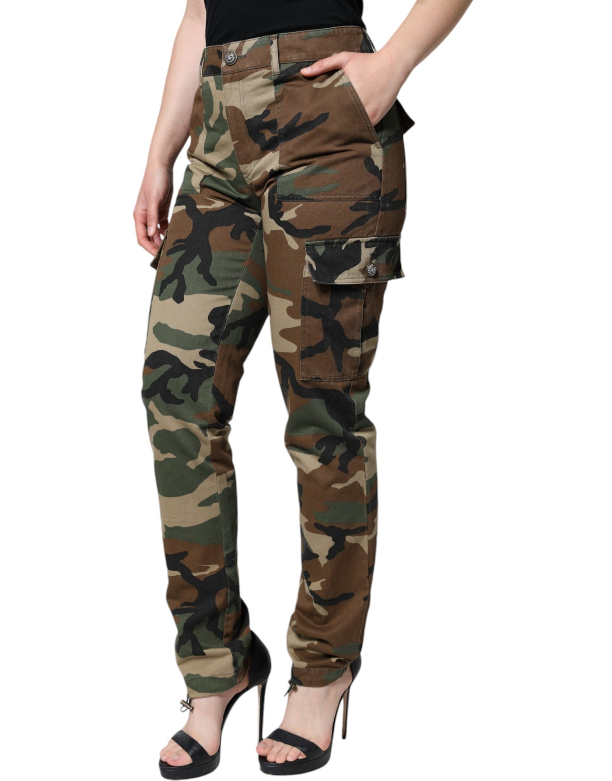 Dolce & Gabbana Multicolor Cargo Pants for Women detail view