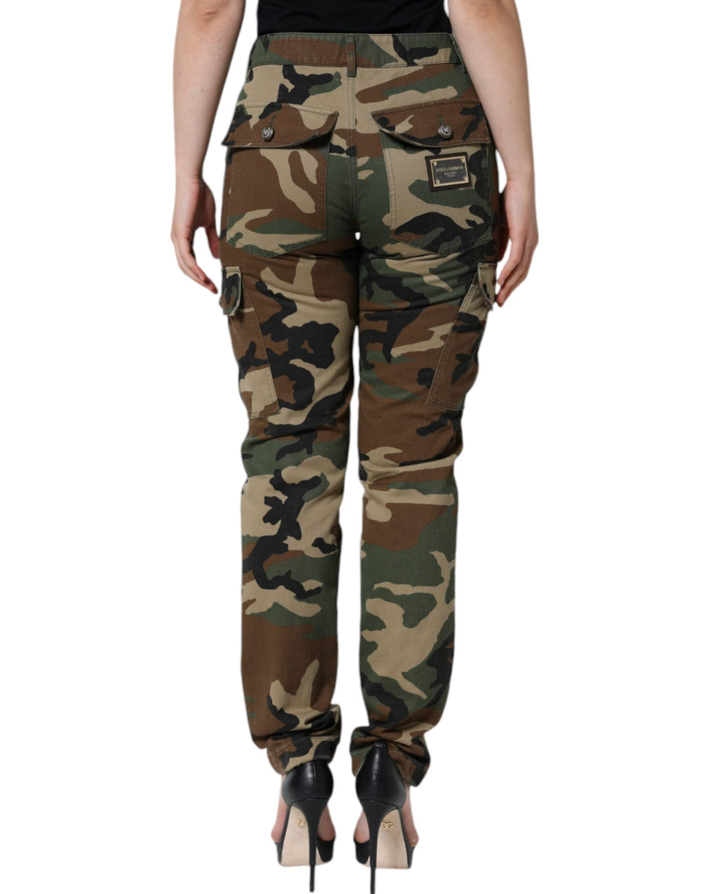 Dolce & Gabbana Multicolor Cargo Pants for Women side view