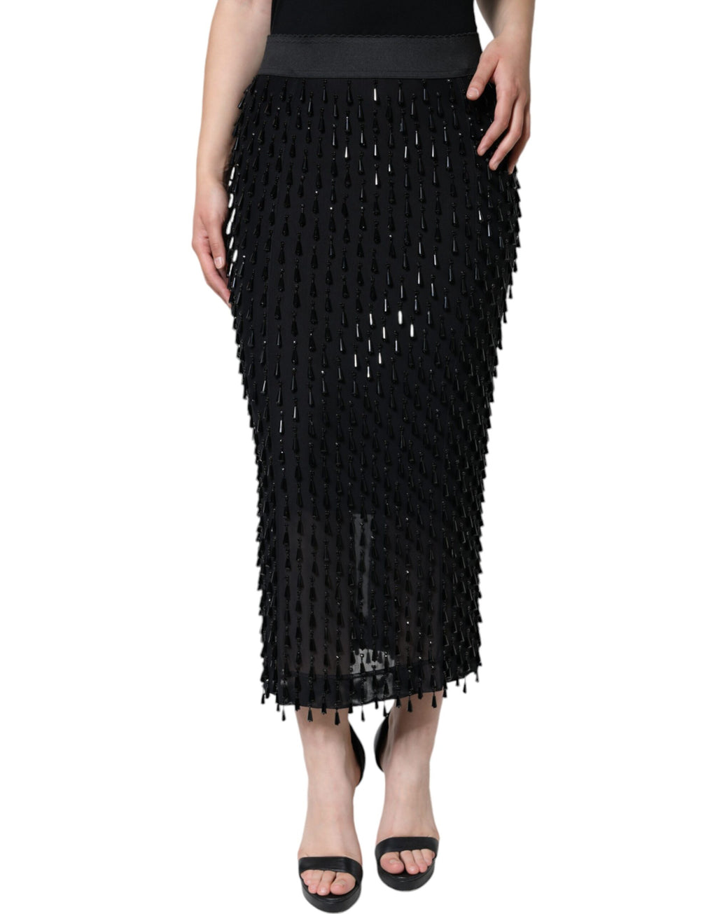 Dolce & Gabbana Black Long Skirt for Women alternate view