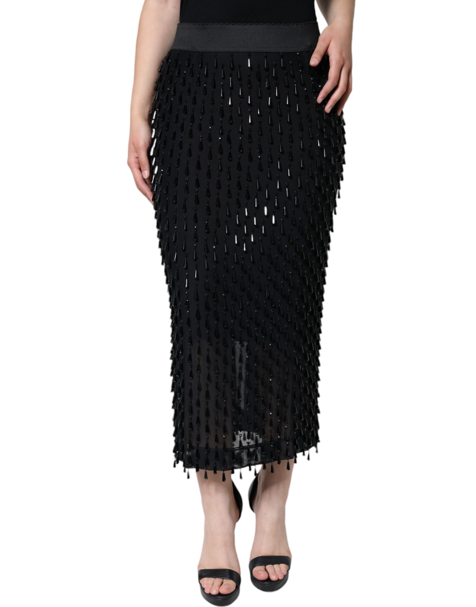 Dolce & Gabbana Black Long Skirt for Women alternate view