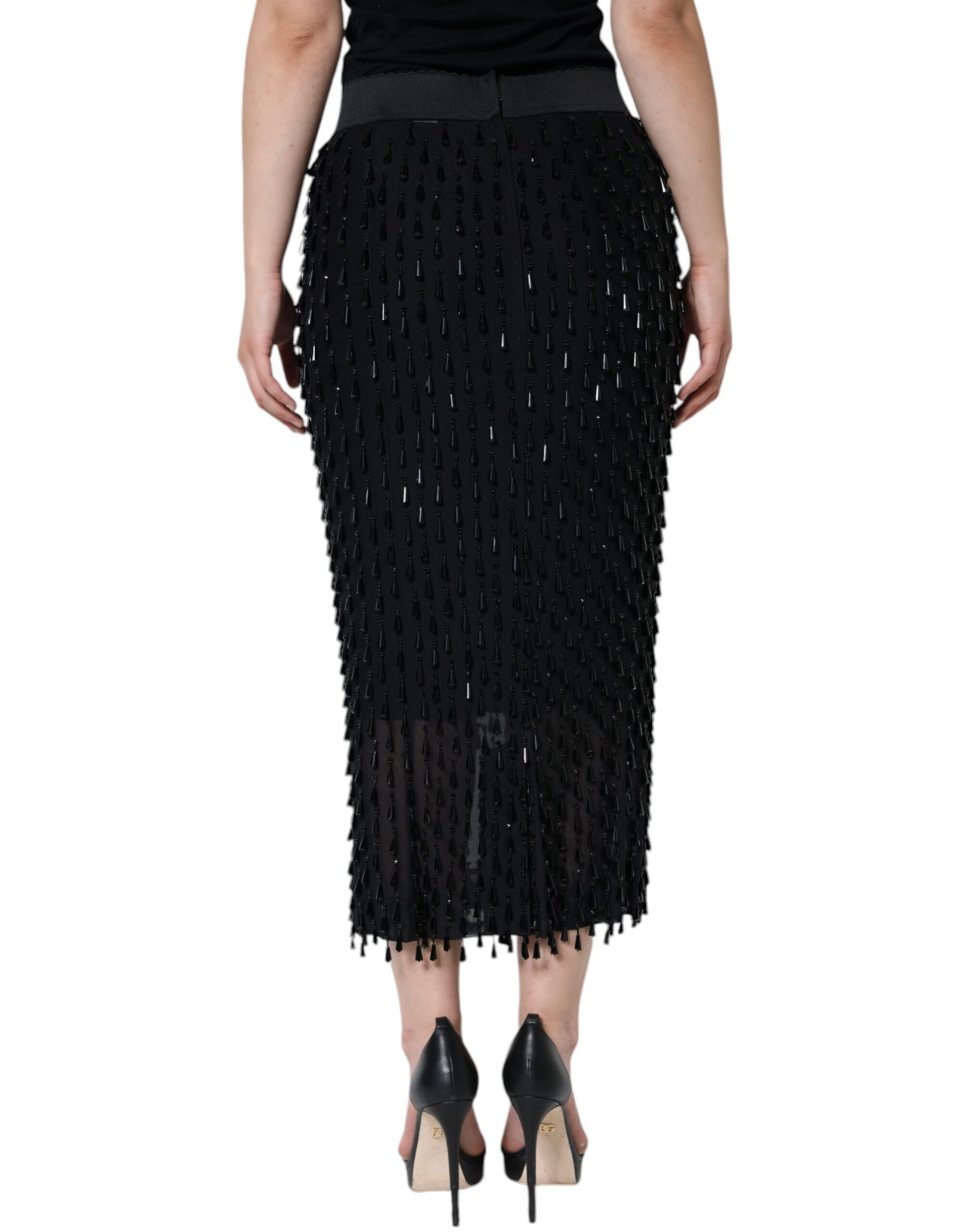 Dolce & Gabbana Black Long Skirt for Women side view