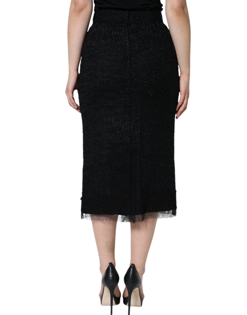 Dolce & Gabbana Black Midi for Women side view