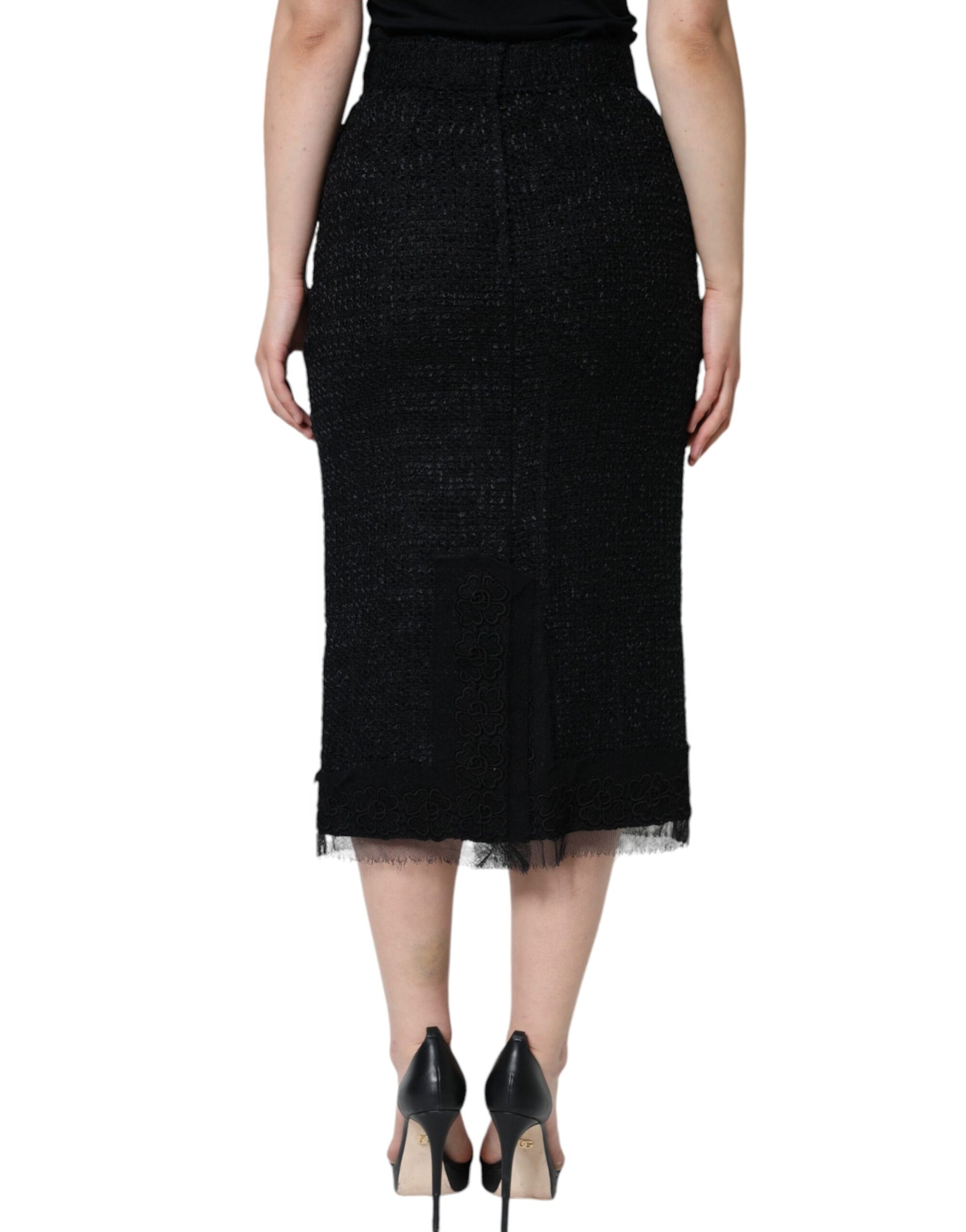 Dolce & Gabbana Black Midi for Women side view