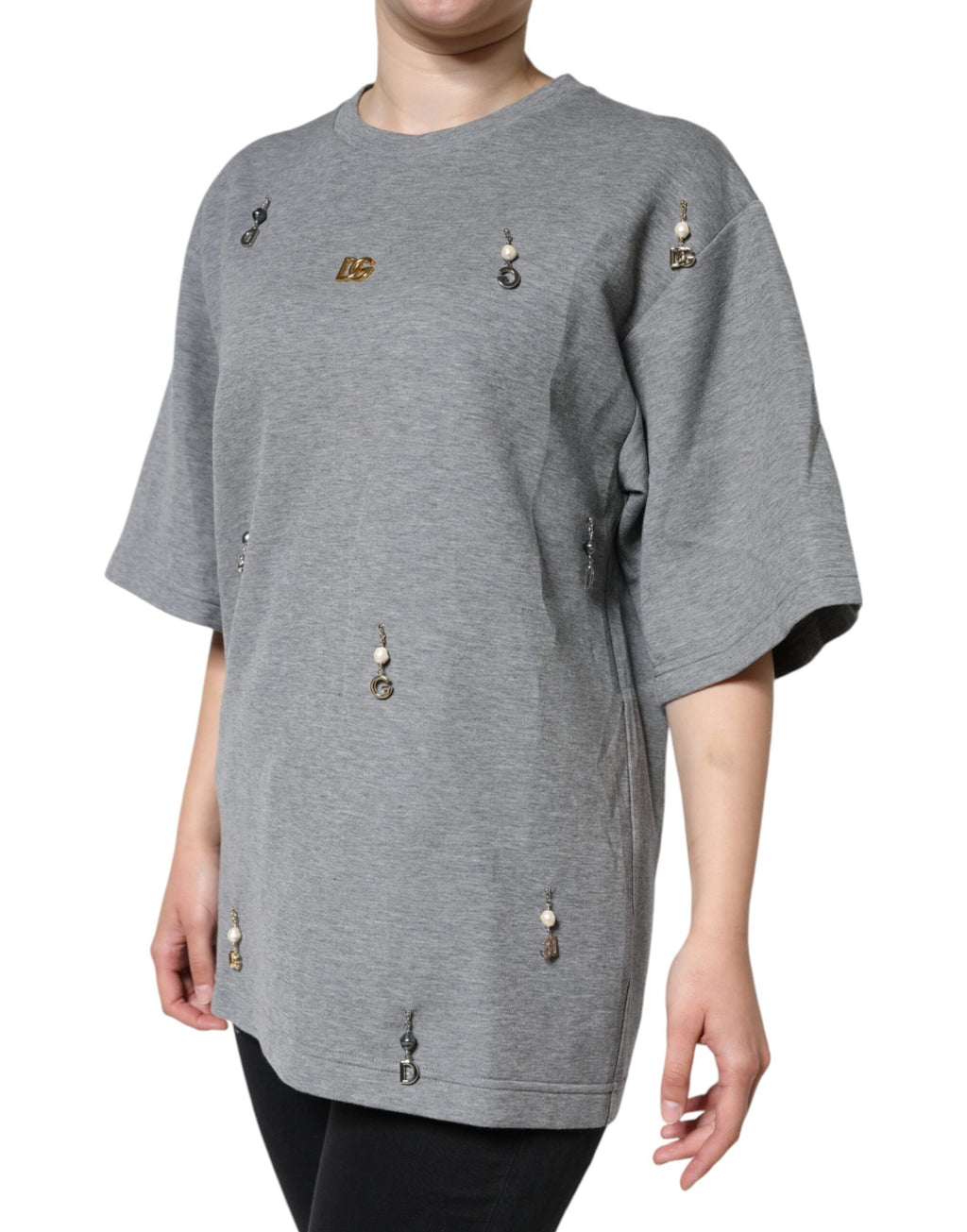 Dolce & Gabbana Grey T-Shirt for Women detail view