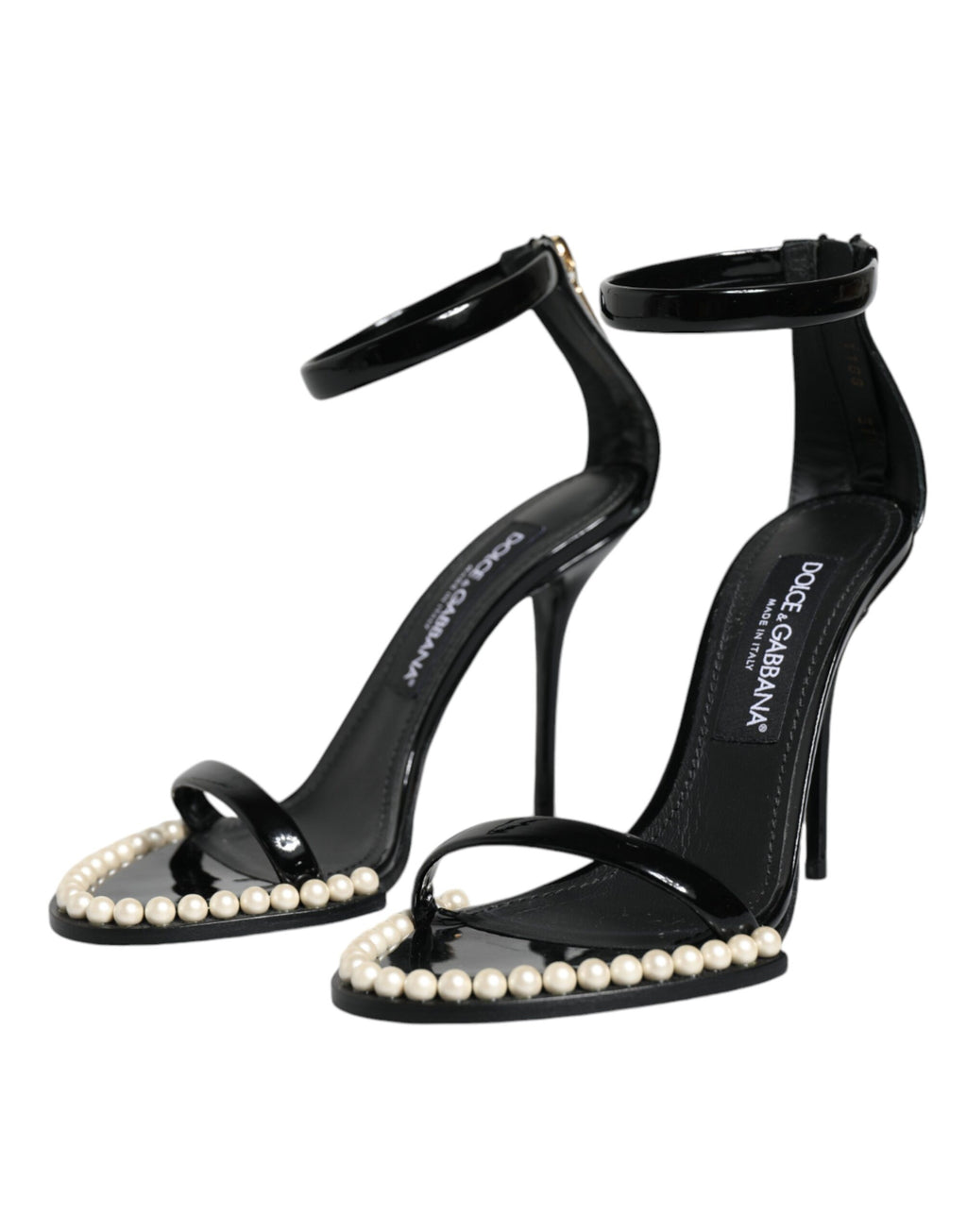 Dolce & Gabbana Black Stiletto Heels for Women side view