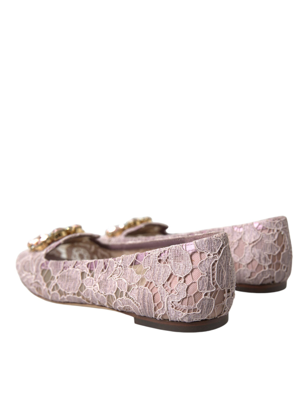 Dolce & Gabbana Pink Ballet Flats for Women side view