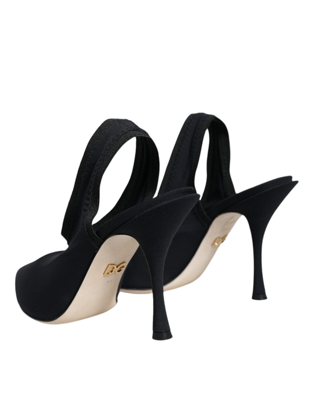 Dolce & Gabbana Black Stiletto Heels for Women side view