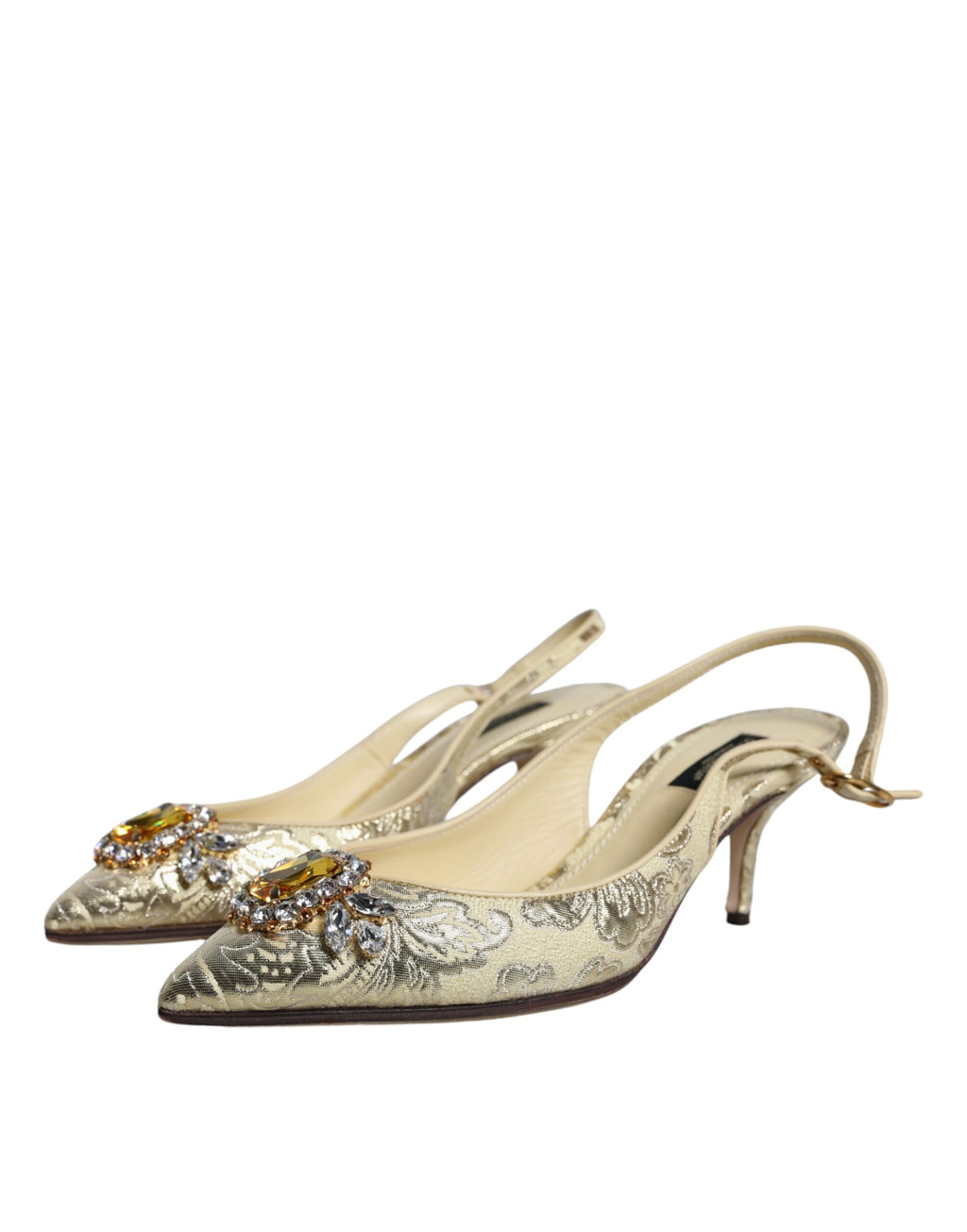 Dolce & Gabbana Gold Strap Ons for Women detail view