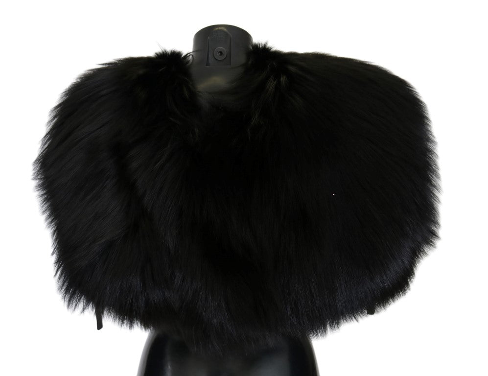 Dolce & Gabbana Black Scarf for Women detail view