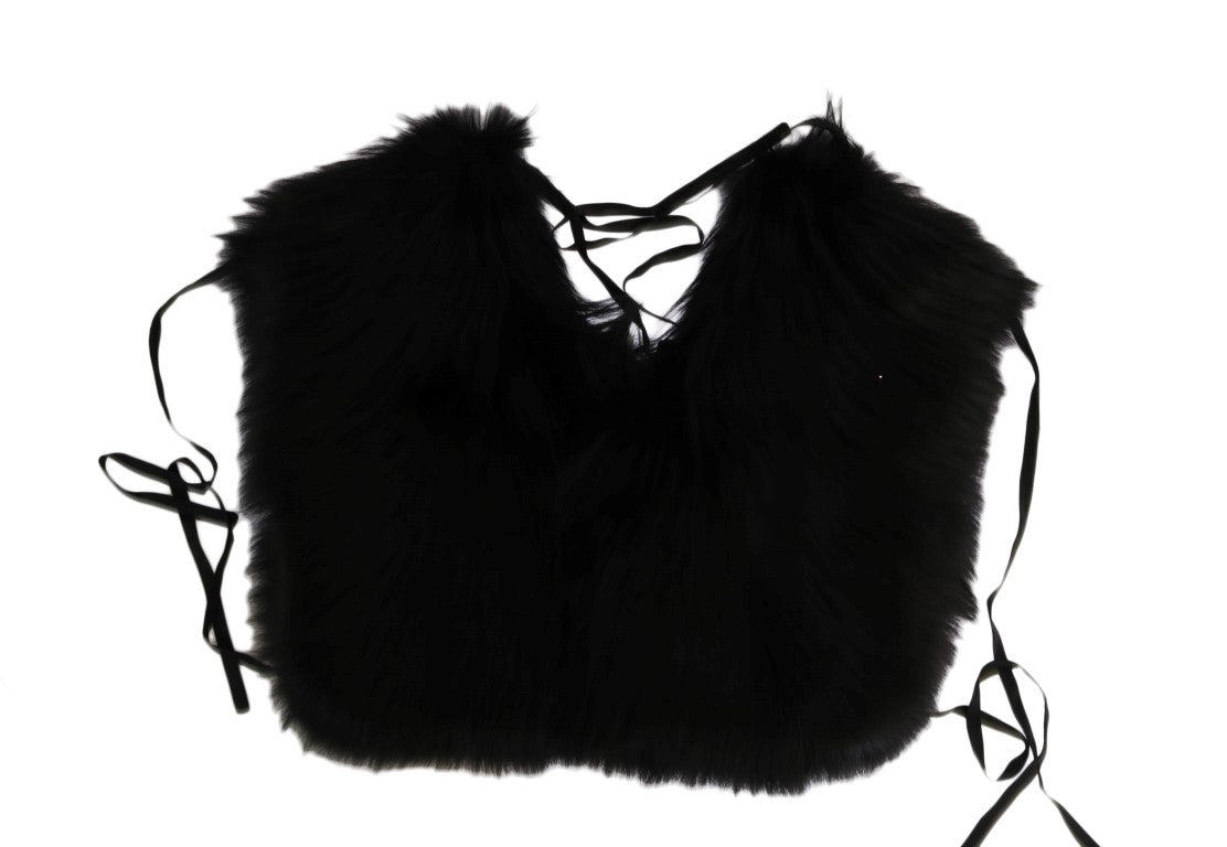 Dolce & Gabbana Black Scarf for Women side view