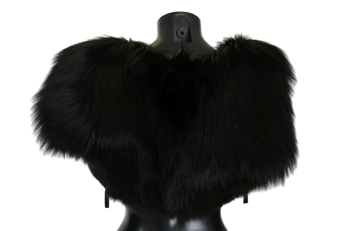 Dolce & Gabbana Black Scarf for Women detail view
