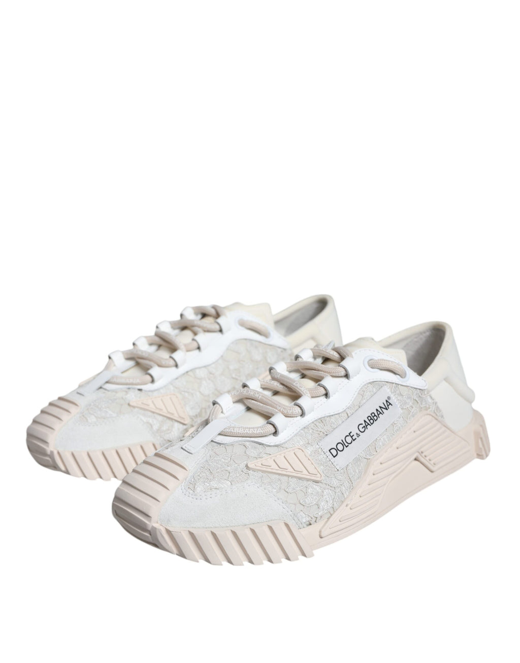Dolce & Gabbana White Low Top Sneakers for Women detail view