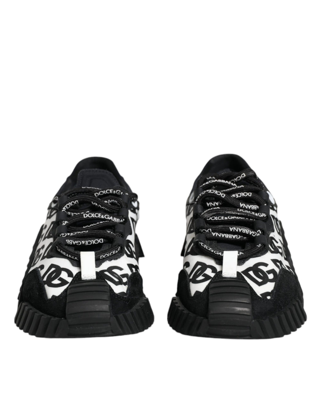 Chaussures Baskets Basses à Lacets NS1 Logo Noir Dolce & Gabbana