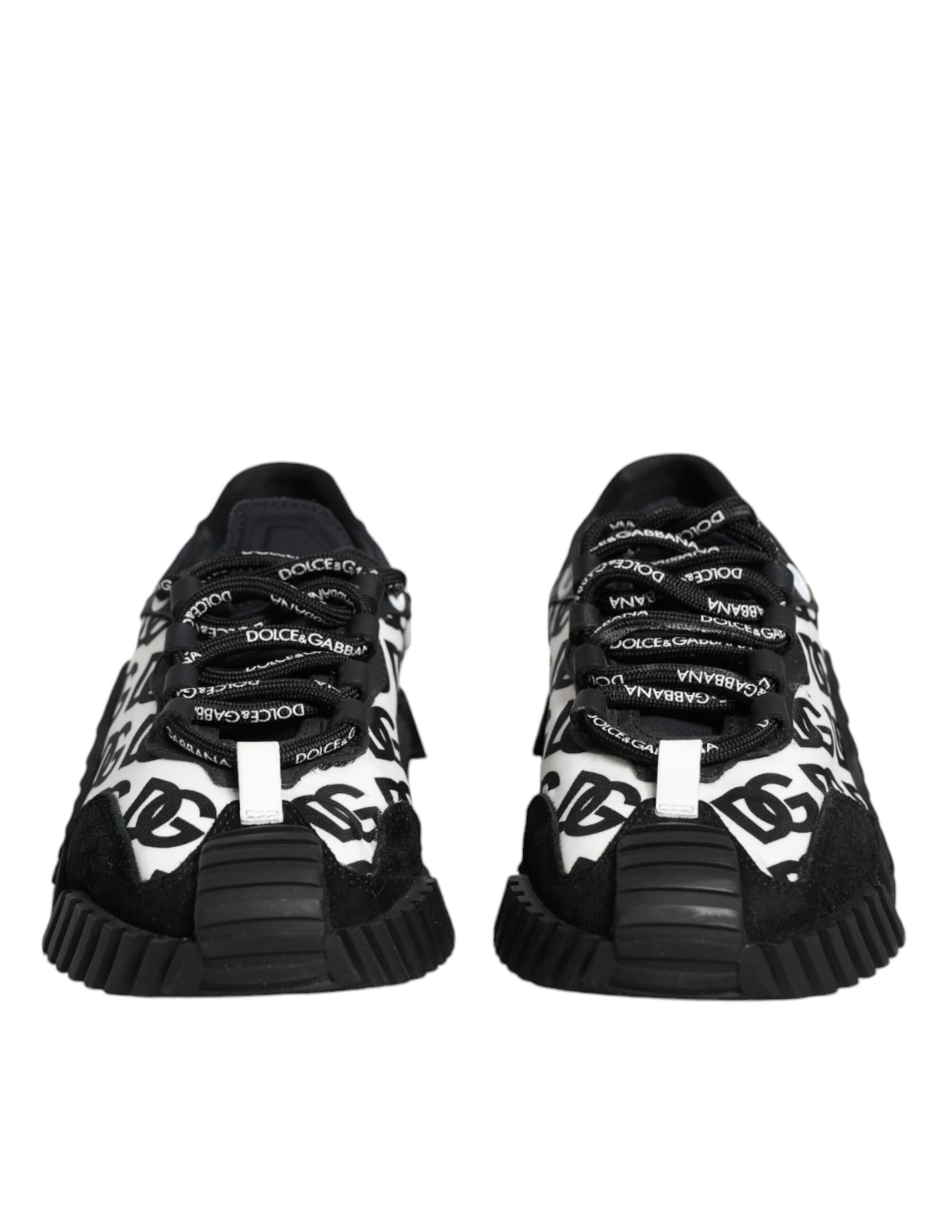 Chaussures Baskets Basses à Lacets NS1 Logo Noir Dolce & Gabbana