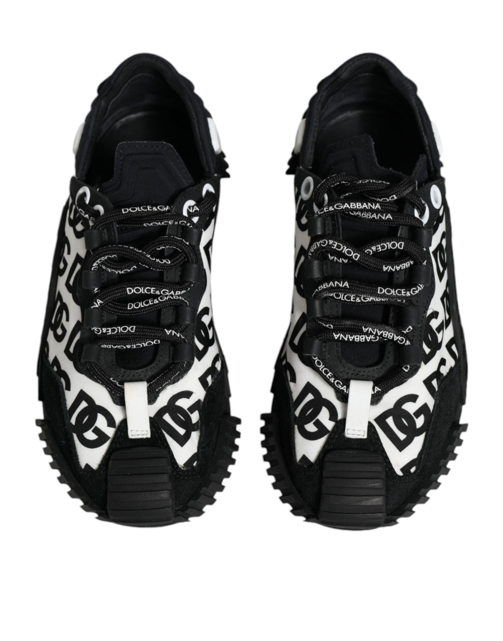 Chaussures Baskets Basses à Lacets NS1 Logo Noir Dolce & Gabbana