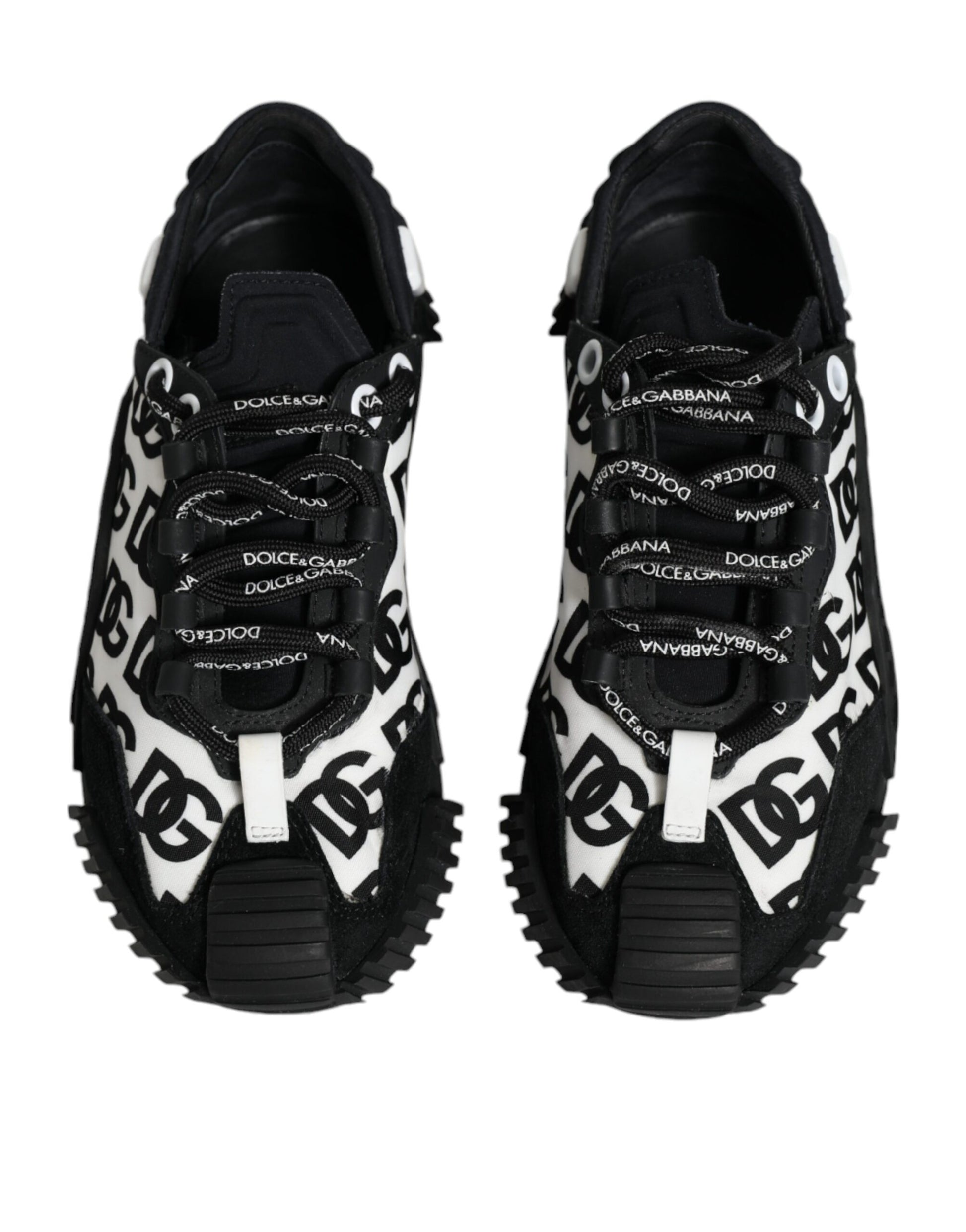 Chaussures Baskets Basses à Lacets NS1 Logo Noir Dolce & Gabbana