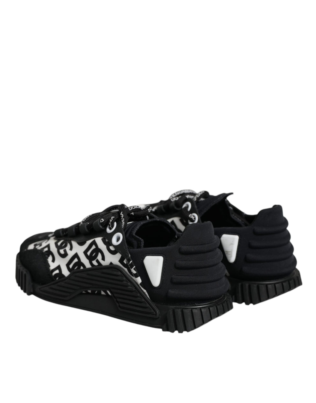 Chaussures Baskets Basses à Lacets NS1 Logo Noir Dolce & Gabbana