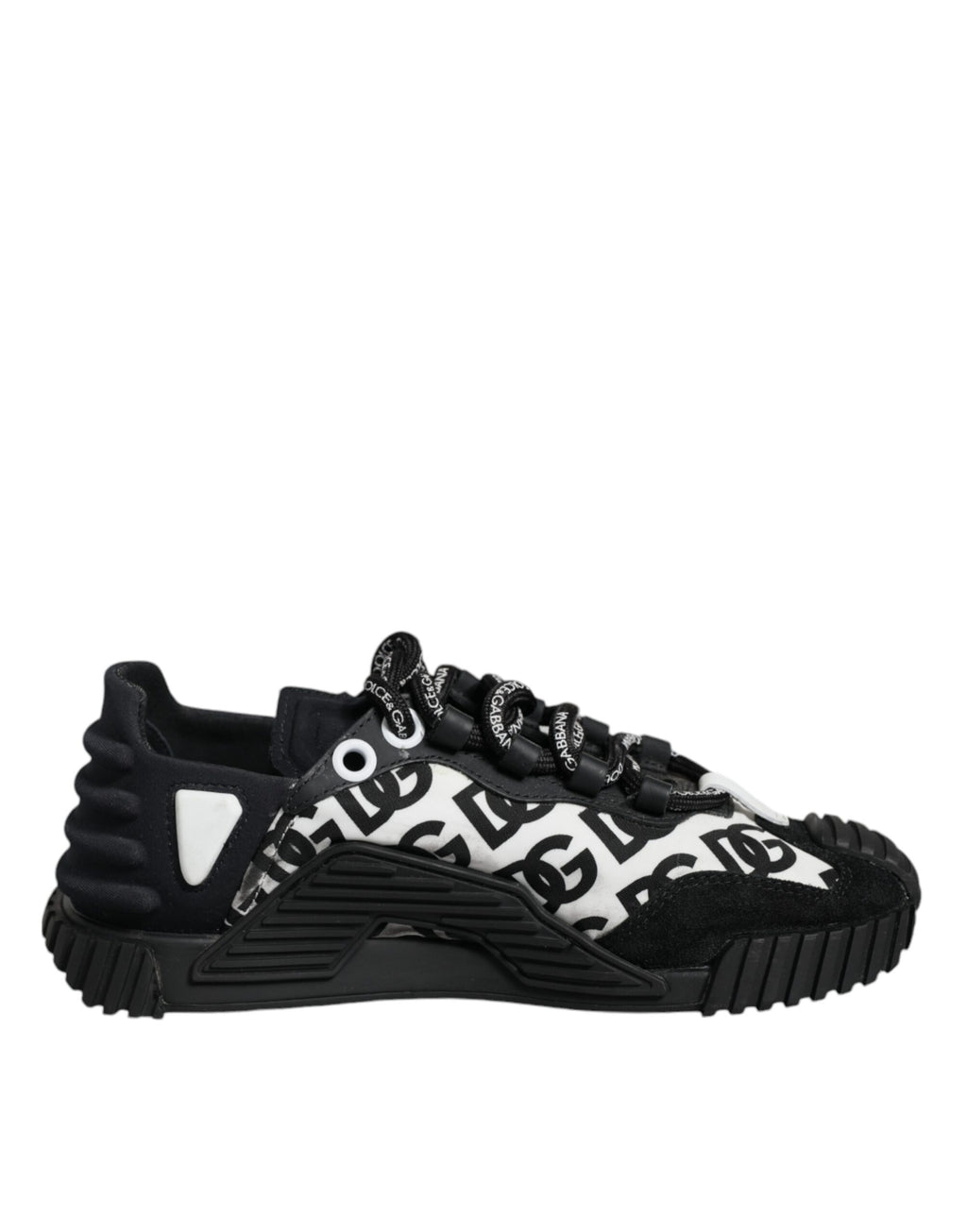 Chaussures Baskets Basses à Lacets NS1 Logo Noir Dolce & Gabbana