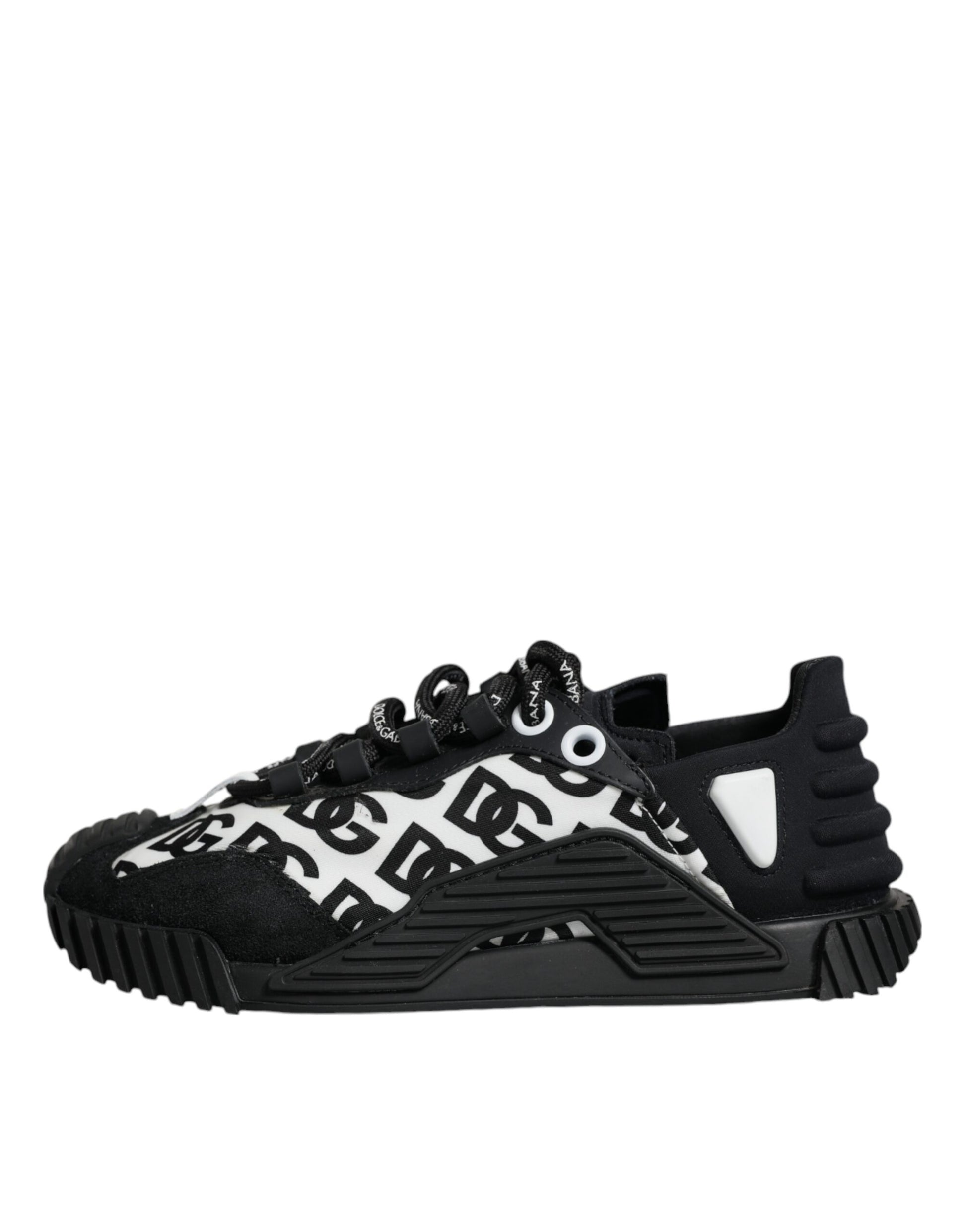 Chaussures Baskets Basses à Lacets NS1 Logo Noir Dolce & Gabbana