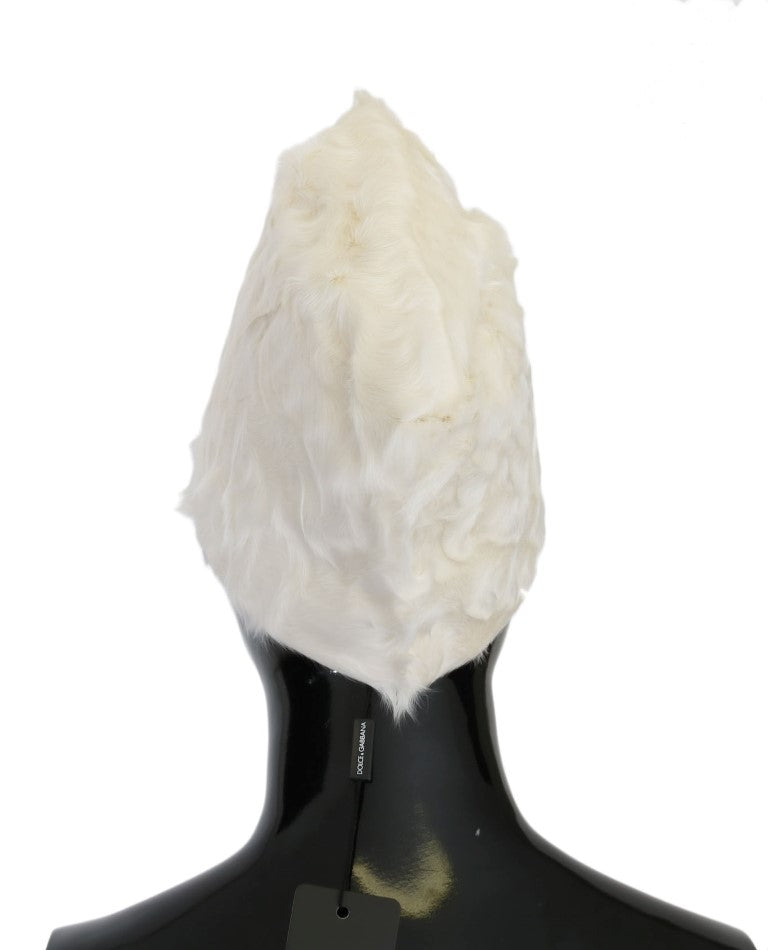 Dolce & Gabbana White Beanie for Women detail view