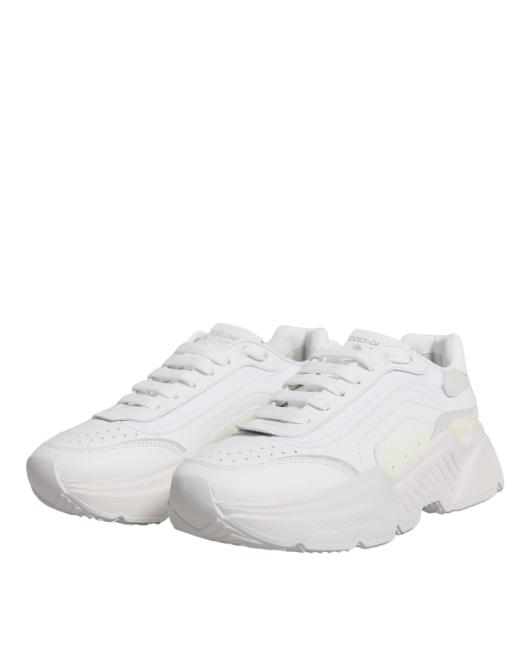 Dolce & Gabbana White Chunky Sneakers for Women side view