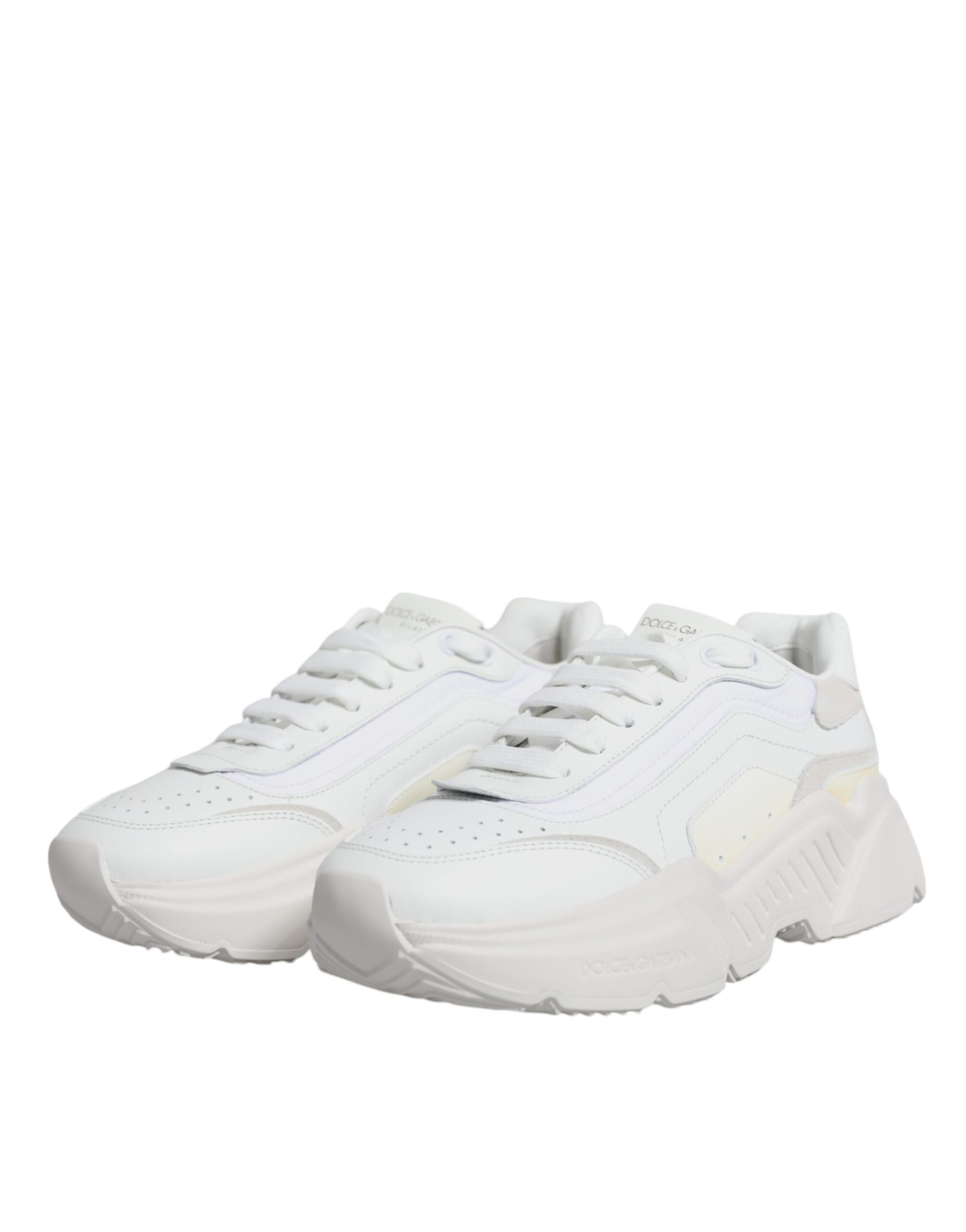 Dolce & Gabbana White Chunky Sneakers for Women side view