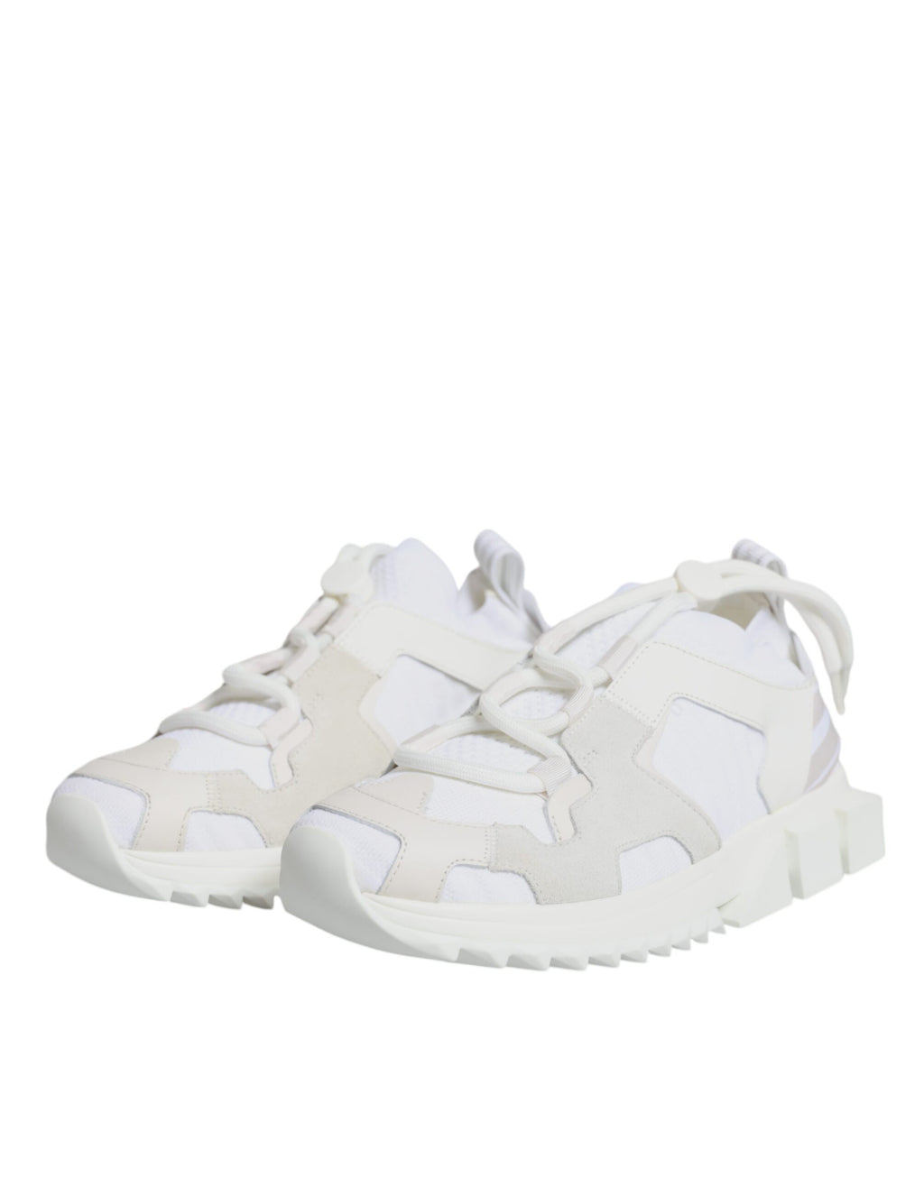 Dolce & Gabbana White Athletic Sneakers for Women side view