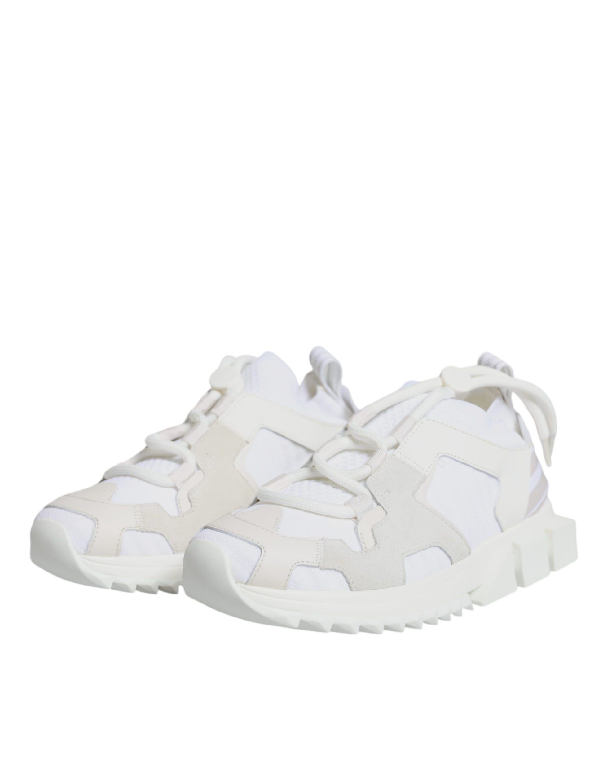 Dolce & Gabbana White Athletic Sneakers for Women side view