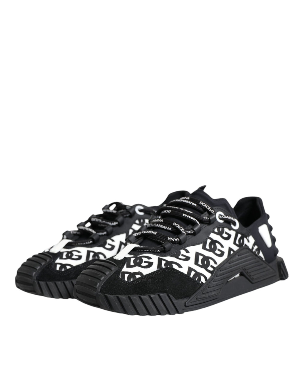Dolce & Gabbana Black Low Top Sneakers for Men side view