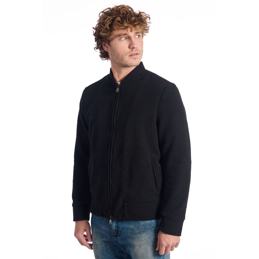 Roberto Pepe Luxury Black Bomber for Men alternate view