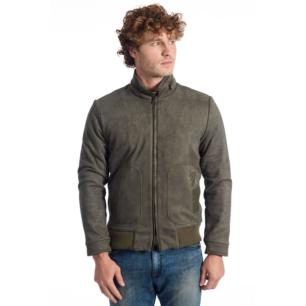 Roberto Pepe Luxury Green Bomber for Men