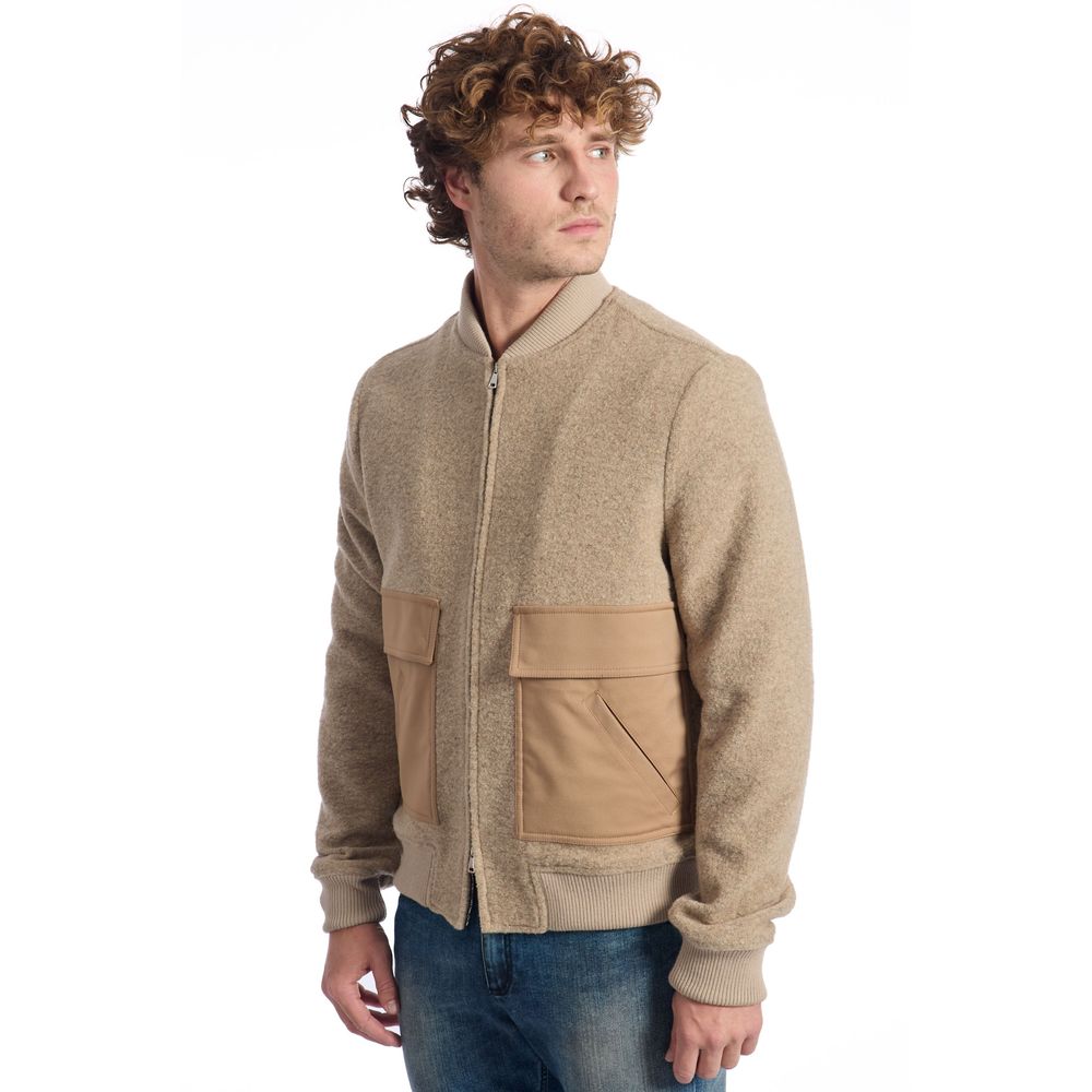 Roberto Pepe Luxury Beige Bomber for Men alternate view