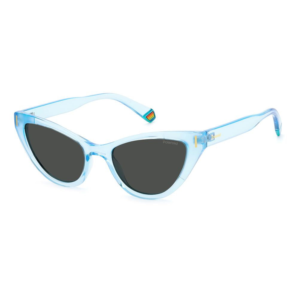 Lunettes de soleil en plastique bleu Polaroid