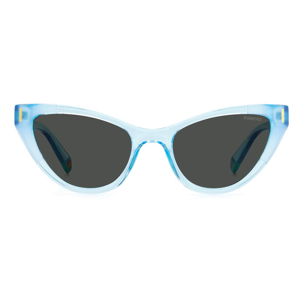 Lunettes de soleil en plastique bleu Polaroid