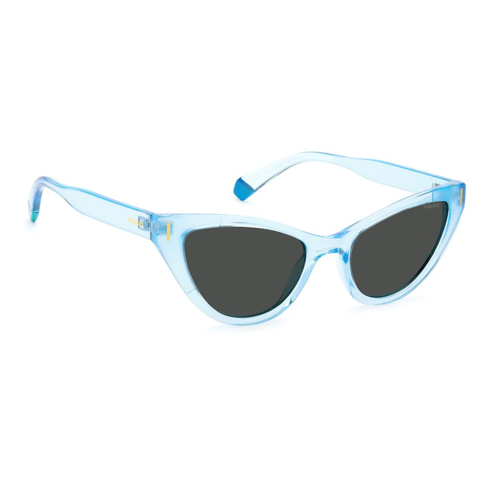 Lunettes de soleil en plastique bleu Polaroid