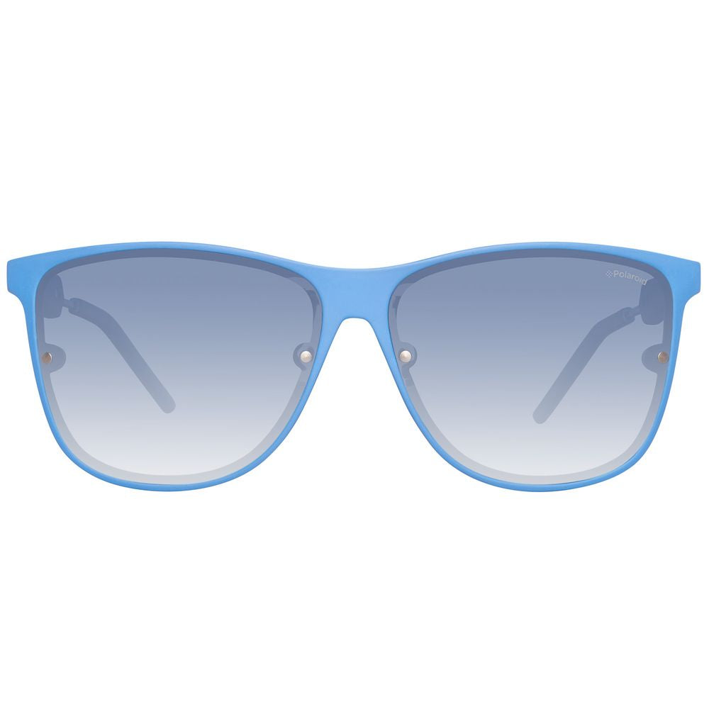 Lunettes de soleil Polaroid en acétate bleu