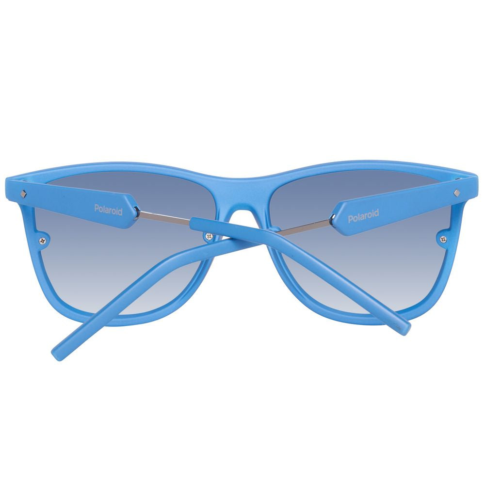 Lunettes de soleil Polaroid en acétate bleu