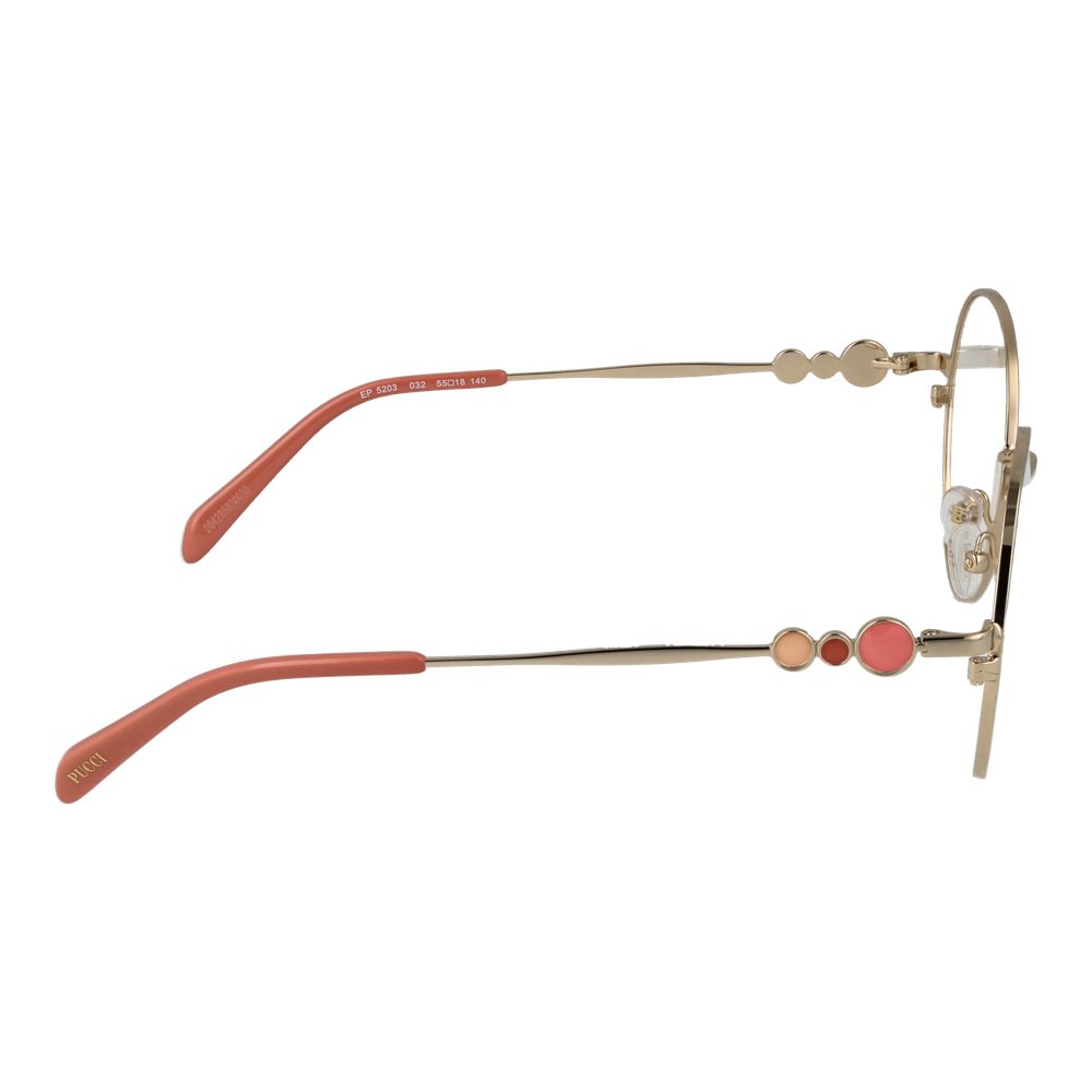 Emilio Pucci Gold Glasses Frames for Women additional view