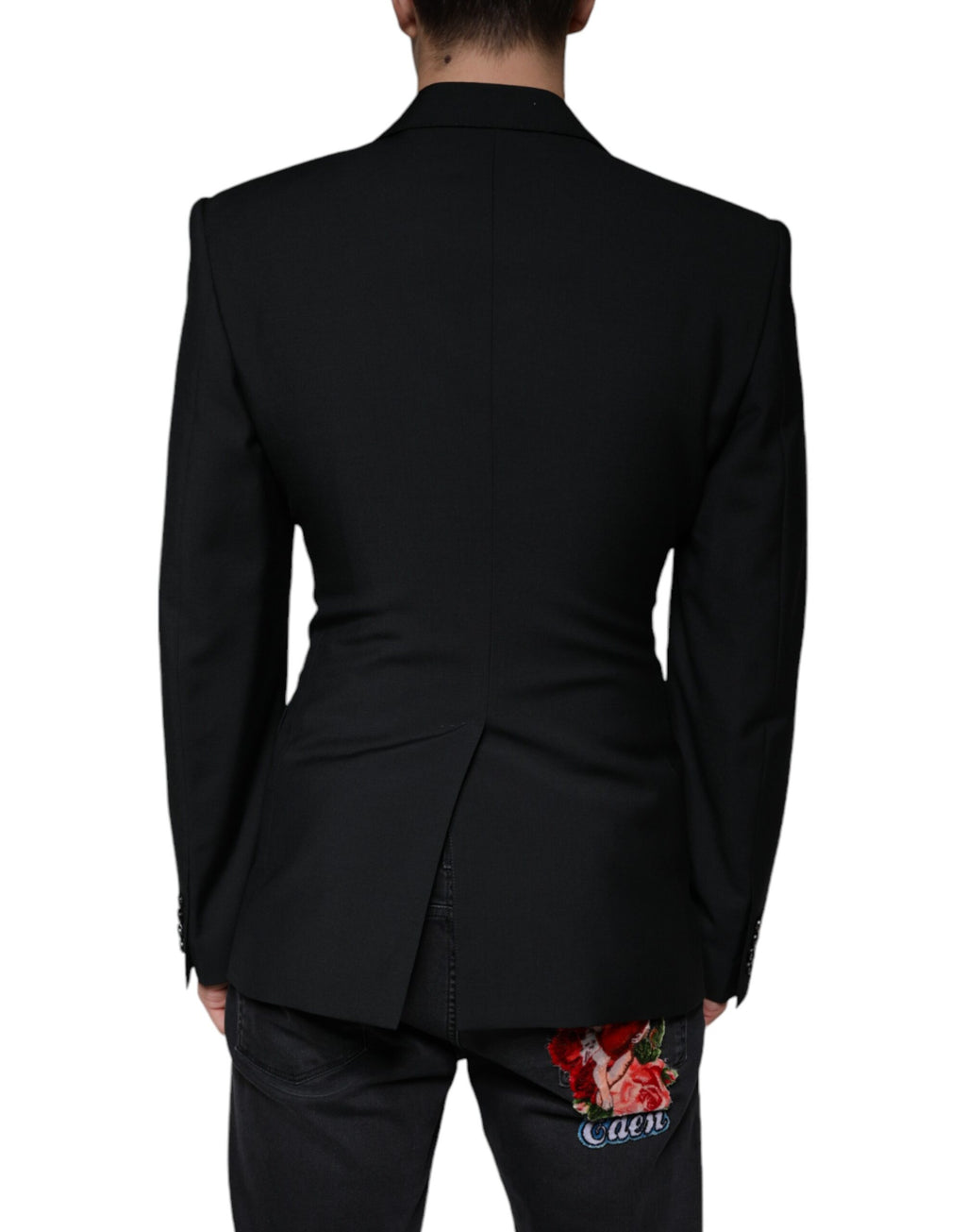 Dolce & Gabbana Blazer croisé noir et blanc